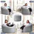 5ft Bean Bag Chair, 2-in-1 Convertible Bean Bag Sofa Bed (Grey)