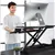 Adjustable Sit-Stand Desk Riser, 33' Wide Surface