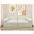 Compression Sofa For 3, Upholstered Loveseat for Living Room White
