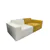 Compression Sofa For 3, Upholstered Loveseat for Living Room White