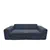 Compression Sofa For 3, Upholstered Loveseat for Living Room Blue