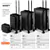GlideMax 4-Piece Expandable Spinner Luggage Set with Cosmetic Case
