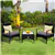 3-Piece Outdoor Lounge Set - Gray