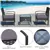 3-Piece Outdoor Lounge Set - Gray