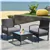 3-Piece Outdoor Lounge Set - Gray