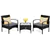 3-Piece Outdoor Lounge Set - Gray