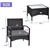 3-Piece Outdoor Lounge Set - Gray