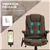 Reclining Massage Office Chair with High Back, Swivel Wheels