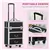 Portable Professional Cosmetic Aluminum Rolling Makeup Train Case