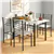 5 Pieces Kitchen Dining Table Set with 4 Chairs