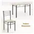 5 Pieces Kitchen Dining Table Set with 4 Chairs