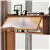 Compact Bamboo Computer Desk with Bookshelf and Flip-Top Storage