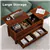 Lift Top Coffee Table with 2 Hidden Storage & 2 Drawers: Espresso
