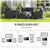 All-Weather Wicker Set - 4' Thick Cushions - 49' Loveseat & 2 Chairs