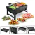 Large Portable Steel Charcoal Grill – Heavy-Duty Folding BBQ