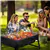 Large Portable Steel Charcoal Grill – Heavy-Duty Folding BBQ