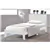 Twin Platform Bed & Twin Gel Memory Mattress- T2341-S White