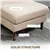 4-Seater Sofa with Wooden Accents - Beige