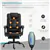 7-Point Vibrating Chair with Footrest - Black