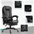 7-Point Vibrating Chair with Footrest - Black