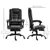 7-Point Vibrating Chair with Footrest - Black