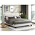 Boucle Fabric Bed - Queen/Beige