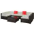 Premier Outdoor Wicker Sectional Set, Thick Cushions, Sturdy Frame