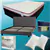 Queen Mattress & Bed Frame Bundle: Comfort Sleep Set -Grey Frame