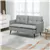 Modern Tufted Loveseat - Grey