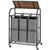 Trinity 3-Bag Laundry Sorter with Flip-Top Work Surface and Wheels