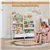 Montessori Bookcase & Toy Storage with 2 Storage Bins for Kids Room