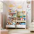 Montessori Bookcase & Toy Storage with 2 Storage Bins for Kids Room