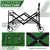 Foldable Utility Wagon with 220lbs Capacity, Metal Frame, 360° Wheels