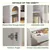 Adult White Makeup Table Desk with Stool and 360° Rotating LED Mirror