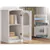 Adult White Makeup Table Desk with Stool and 360° Rotating LED Mirror