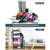 All-in-One Gym Storage Organizer Rack with Wheels and Leveling Feet