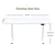 Electric Standing Desk, 160 x 60 cm with Adjustable Height (White)