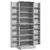 65 Kitchen Pantry Cabinet with 4 Doors and 16 Door Shelves, Grey
