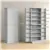 65 Kitchen Pantry Cabinet with 4 Doors and 16 Door Shelves, Grey