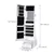 Standing Jewelry Cabinet Organizer with LED Lights, Full Length Mirror