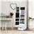 Standing Jewelry Cabinet Organizer with LED Lights, Full Length Mirror