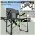 Director’s Chair with Side Table - Black