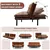 Convertible Sofa Bed - Brown