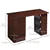 3-Tier Office Desk with Drawers - Walnut
