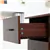 3-Tier Office Desk with Drawers - Walnut