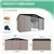Spacious 12 x 10 ft Metal Garden Storage Shed with Lockable Doors