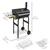 Charcoal BBQ with Storage - Black