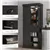 Pantry Cabinet with Spice Racks - Black