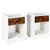 Set of 2 Nightstand with Drawer
