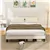 Queen Size Bed Frame with Upholstered Headboard
